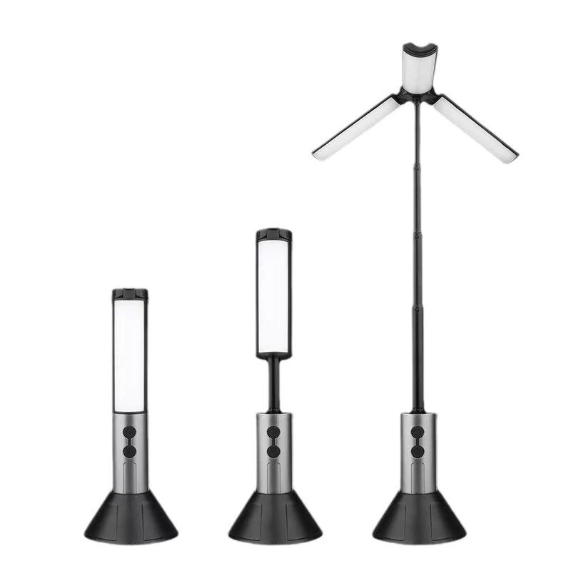 (image for) Bikight Folding LED Bright 3 Sided Lamp Telescopic Flashligh Car Repair Working Lights Dimmable Waterproof Outdoor Camping Tent Light