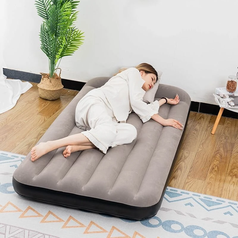 (image for) IPRee Air Cushion Inflatable Mattress Camping Air Cushion Bed With Built-In Pillow Foldable Storage Suitable For Home, Camping, SUV, Truck Tent